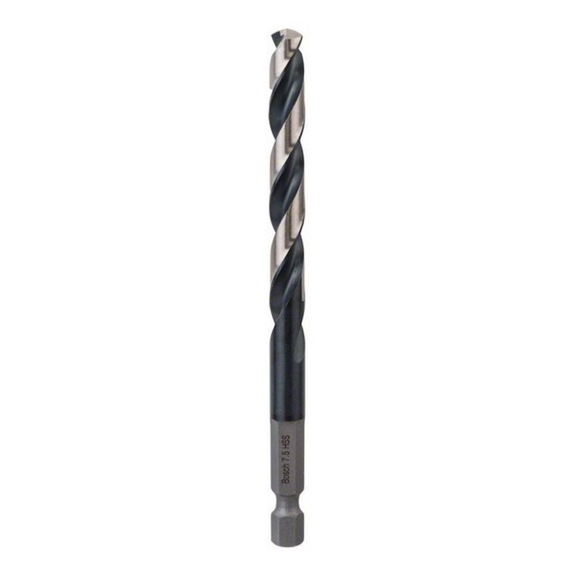 BOSCH HSS twist drill with hexagonal shank 7.5 mm 2608577128 - Drilling and countersinking tools with non-detachable cutting edges (other)