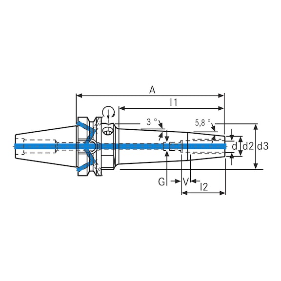 ATORN Hydraulic expansion chuck 3° - 2