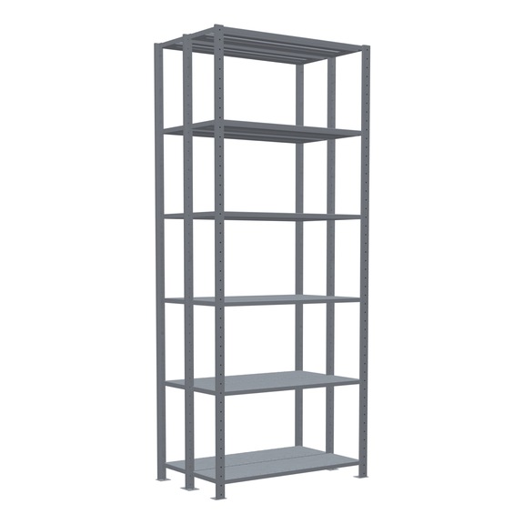 SCHULTE Basic shelving plug-in double MULTIplus150 2x6 ,2500x1000x(2x300) No.13731 - Shelving (workshop)