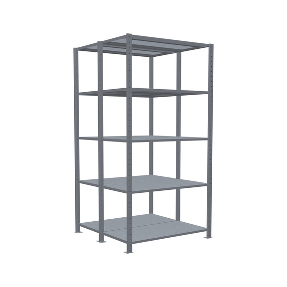 SCHULTE Basic shelving plug-in double MULTIplus150 2x5 ,2000x1000x(2x500) No.13750 - Shelving (workshop)