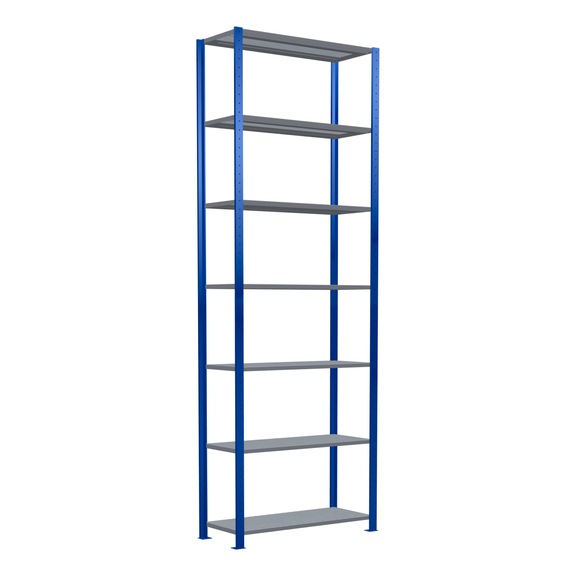 SCHULTE basic shelving Steck MULTIplus330 galvanized/7 shelves 3000x1000x400 No. 13942-B - Shelving (workshop)