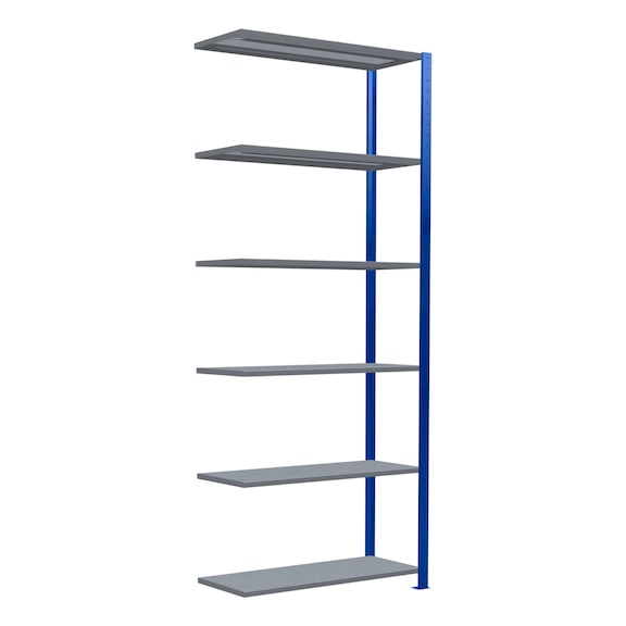 SCHULTE add-on shelving Steck MULTIplus330 galvanized/6 shelves 2500x1000x400 No. 13946-B - Shelving (workshop)
