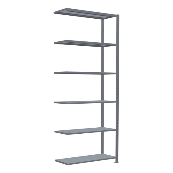 SCHULTE add-on shelving Steck MULTIplus330 galvanized 6 shelves 2500x1000x400 No. 13946 - Shelving (workshop)