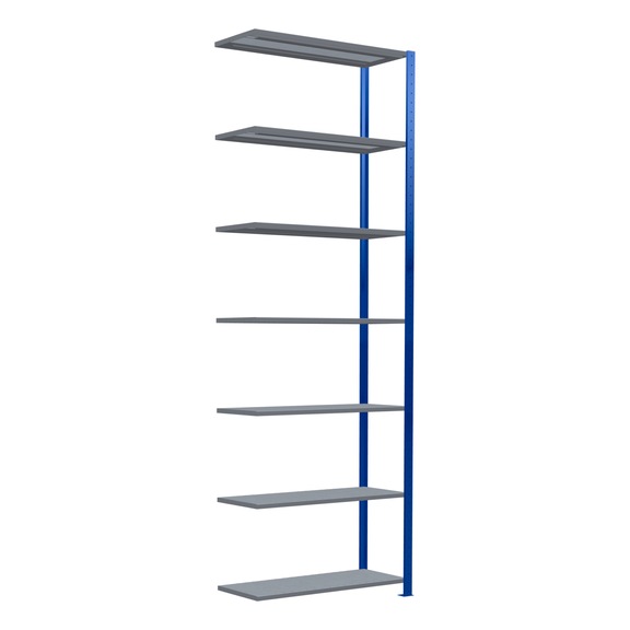 SCHULTE add-on shelving Steck MULTIplus330 galvanized/7 shelves 3000x1000x400 No. 13947-B - Shelving (workshop)