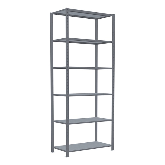 SCHULTE Basic shelving Steck MULTIplus330 galvanized 6 shelves 2500x1000x500 No. 13951 - Shelving (workshop)