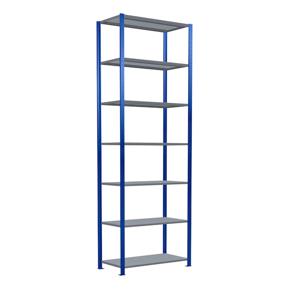 SCHULTE basic shelving Steck MULTIplus330 galvanized/7 shelves 3000x1000x500 No. 13952-B - Shelving (workshop)