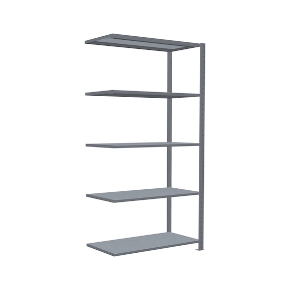 SCHULTE add-on shelving Steck MULTIplus330 galvanized 5 shelves 2000x1000x500 No. 13955 - Shelving (workshop)
