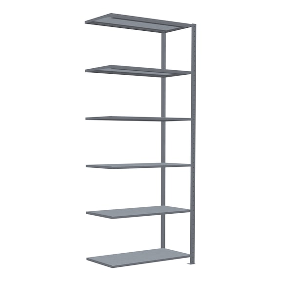 SCHULTE add-on shelving Steck MULTIplus330 galvanized 6 shelves 2500x1000x500 No. 13956 - Shelving (workshop)