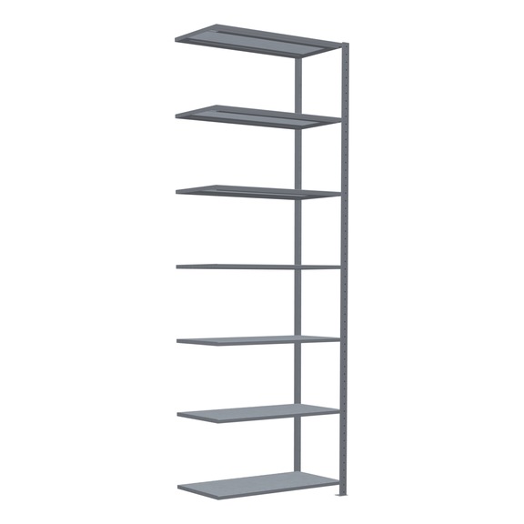 SCHULTE add-on shelving Steck MULTIplus330 galvanized 7 shelves 3000x1000x500 No. 13957 - Shelving (workshop)