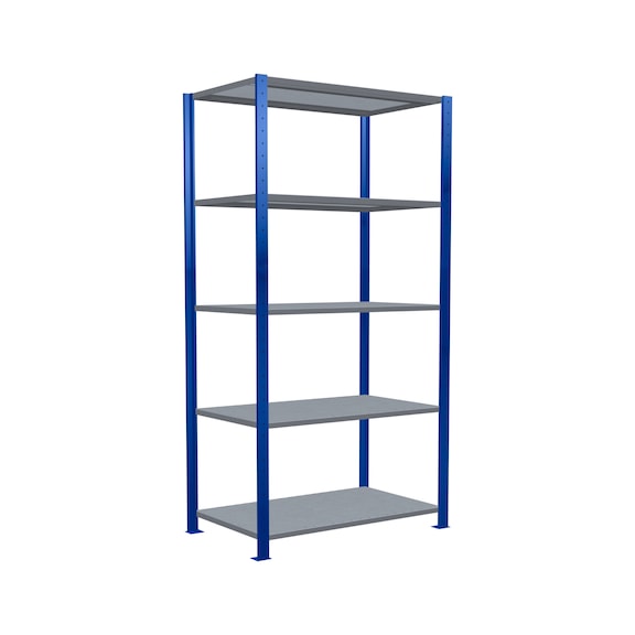 SCHULTE basic shelving Steck MULTIplus330 galvanized/5 shelves 2000x1000x600 No. 13960-B - Shelving (workshop)
