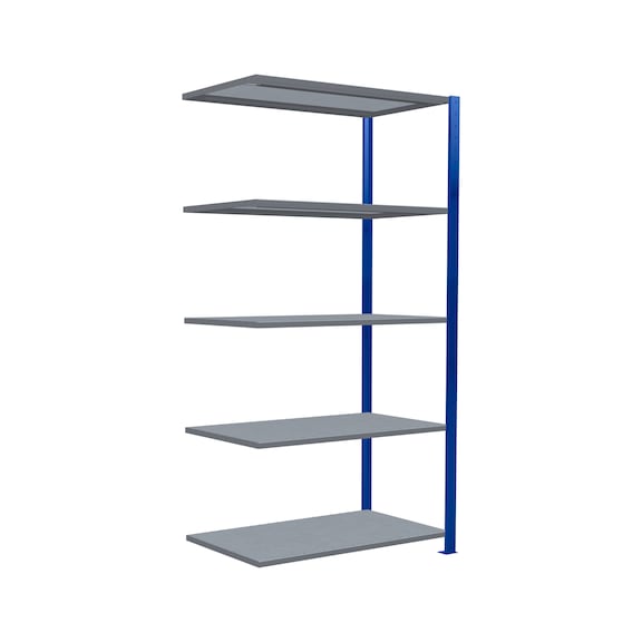 SCHULTE add-on shelving Steck MULTIplus330 galvanized/5 shelves 2000x1000x600 No. 13965-B - Shelving (workshop)