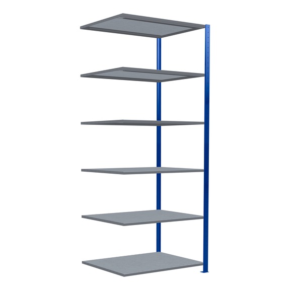 SCHULTE add-on shelving Steck MULTIplus330 galvanized/6 shelves 2500x1000x800 No. 13986-B - Shelving (workshop)