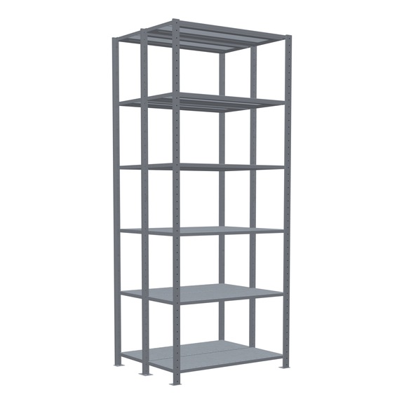 SCHULTE Basic shelving plug-in double MULTIplus250 2x6 2500x1000x(2x400) No.14241-G - Shelving (workshop)