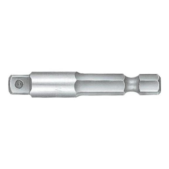 WIHA tool shank 1/4' E 6.3, drive 3/8' 50 mm long - Tool shank
