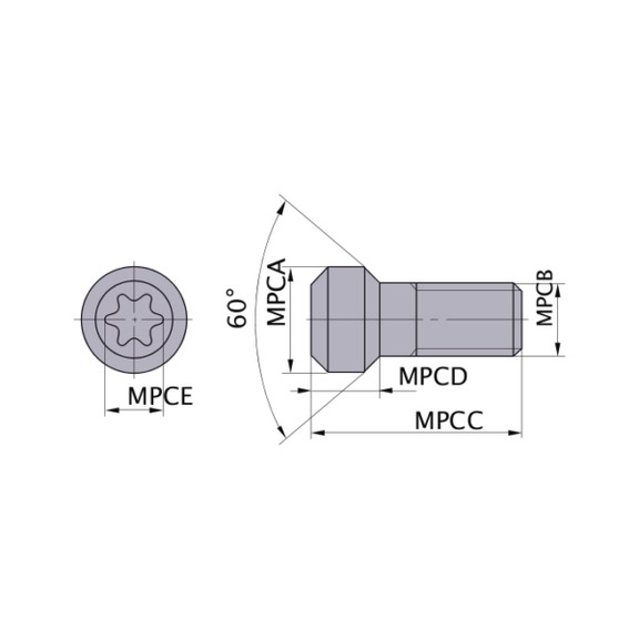B-TS35 MITSUBISHI, Ersatzteil - Klemmschraube