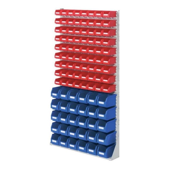 Sys. mont. mod. 51 RAL7035 av bacs à bec RASTERPLAN 1790x1000x240 mm 1 côté - Système de montant, un côté