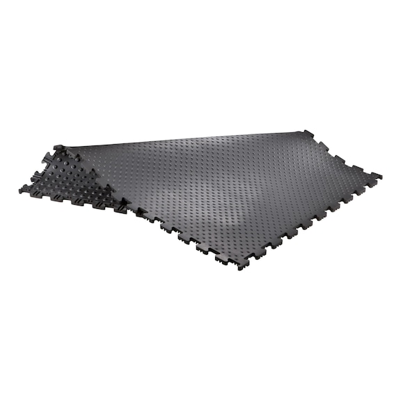 ergolastec workplace mat with non-slip diamond surface structure, type J - Workplace mat made of nitrile rubber, oil-resistant and flame-retardant