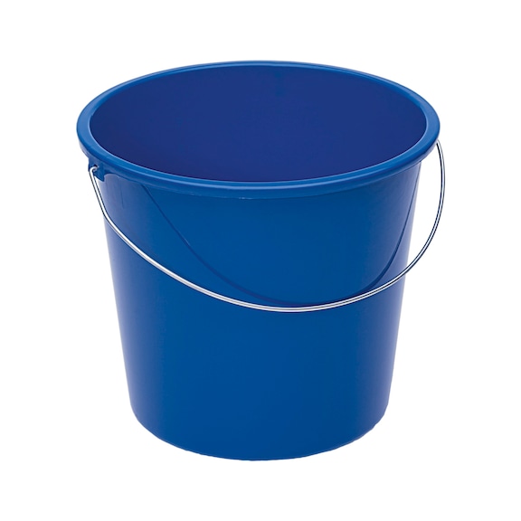 ORION blue plastic household bucket 10 l - Waste bin made of plastic with metal handle