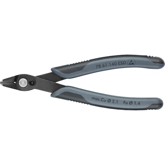 KNIPEX Electronic Super Knips XL ESD 140 mm, black oxide - Electronics side cutters Super Knips XL, normal or ESD