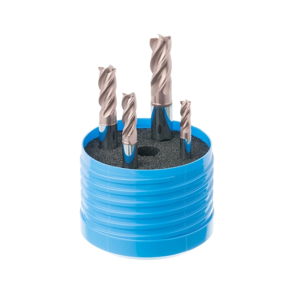 ORION HPC VHM maró készlet, Ø 6/8/10/12 mm - Tömör keményfém HPC szármaró készlet