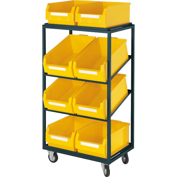 serving/picking trolley, model 22, H x W x D 1315 x 1015 x 485&nbsp;mm - Serving and picking trolleys