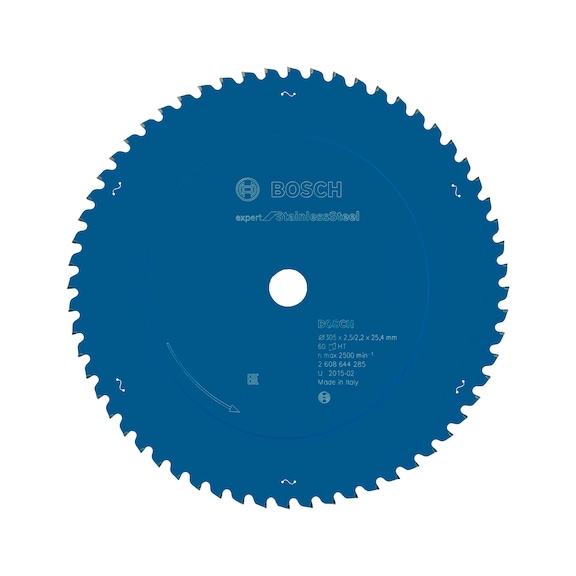 Lame de scie circulaire BOSCH Expert pour acier inoxydable 305x25,4x2,5/2,2x60D - Lame de scie circulaire Expert pour acier inoxydable