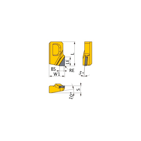 MITSUBISHI MATERIALS GOER1408PXFR2 MD2030 MITSUBISHI, WSP, Fr&auml;sen, DIAMANT - GOER, Fr&auml;swendeschneidplatte, DIAMANT