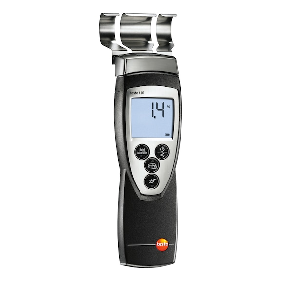 TESTO 616 moisture meter, measuring range: Wood &lt; 50 % Constr. materials &lt; 20 % - Meter for material moisture