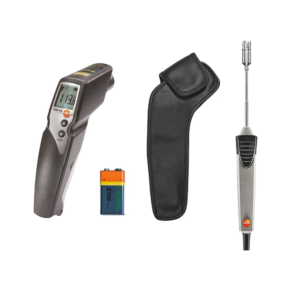 TESTO 830-T4 infrared thermometer set 30:1 optics, meas. range -50 to +500 deg - Infrared thermometer in set