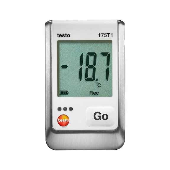 Registrador datos temp. testo 175 T1 rango med. -35 a +55 grados - Registrador de datos de temperatura de 1 canal