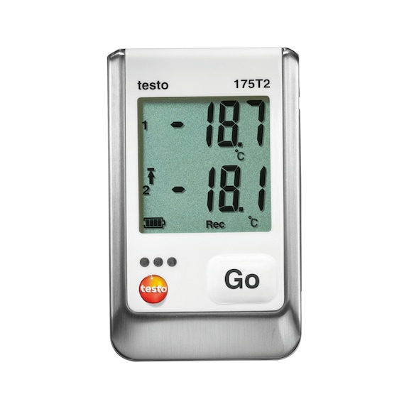 TESTO 175 T2 temperature data logger measuring range -40 to +120 degrees white - 2-channel temperature data logger