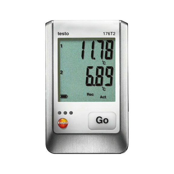 Registrador datos temp. testo 176 T2 rango med. -100 a +400 grados - Registrador de datos de temperatura de 2 canal