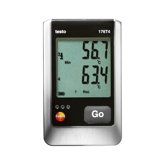 Registrador datos temp. testo 176 T4 rango med. -200 a +1000 grados - Registrador de datos de temperatura de 4 canal