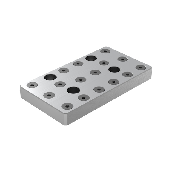 6921734005642 ALLMATIC, Trägerbacke fix, mit Raster für Grippeinsätze 125 mm - Trägerbacken