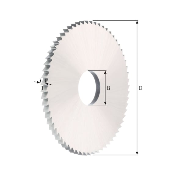 ORION mtl circ saw blade, HSS, coarse-toothed, 80mm x 2.5mm x 22mm C (V+F) T=40 - Metal circular saw blade, HSS, coarse-toothed with taper tap and third tap, type C