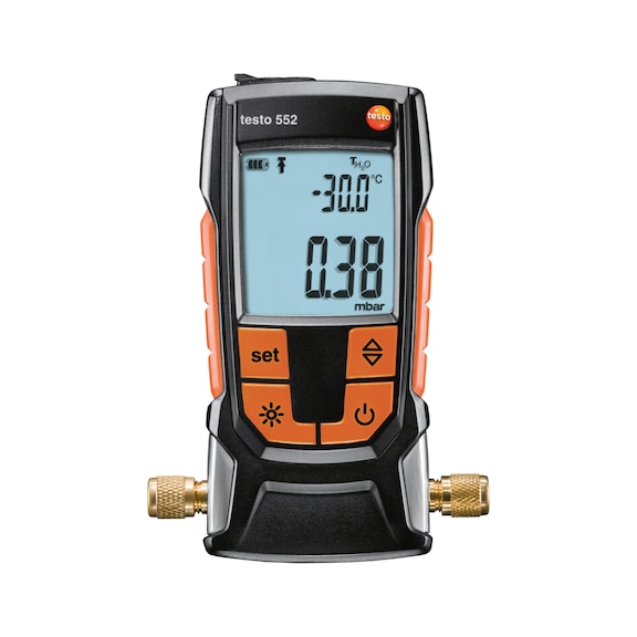 TESTO Digital vacuum gauge 552, measuring range 0 to 26.66 mbar - 