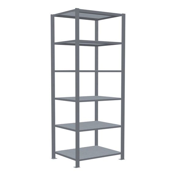 SCHULTE Basic Shelving Office Plug-in MULTIplus150 6 shelves 2000x750x600 No.17742 - Shelving (workshop)