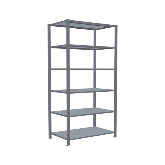 SCHULTE Basic Shelving Office Plug-in MULTIplus150 6 shelves 2000x1000x600 No. 17761 - Shelving (workshop)