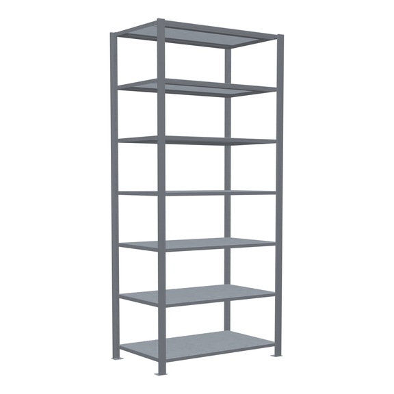 SCHULTE Basic Shelving Office Plug-in MULTIplus150 7 shelves 2300x1000x600 No. 17767 - Shelving (workshop)