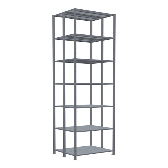 SCHULTE basic shelving double MULTIplus150 2x7 shelves 3000x1000x(2x400) No. 17842 - Shelving (workshop)