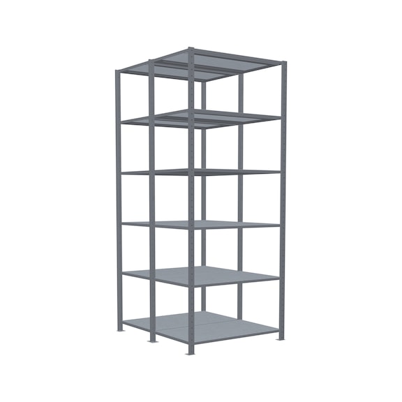 SCHULTE Grundregal Doppel MULTIplus150 2x6 Böden 2500x1000x(2x600) Nr. 17861 - Regal (Werkstatt)