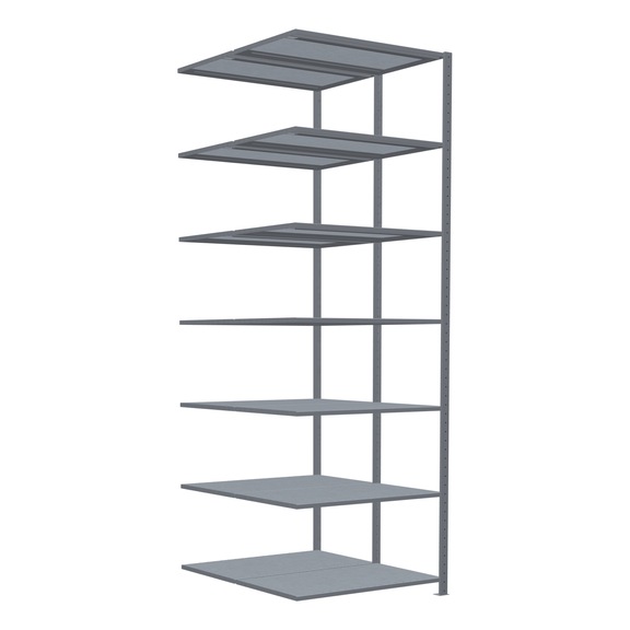 SCHULTE add-on shelvingDouble MULTIplus150 2x7 shelves 3000x1000x(2x600) No. 17867 - Shelving (workshop)