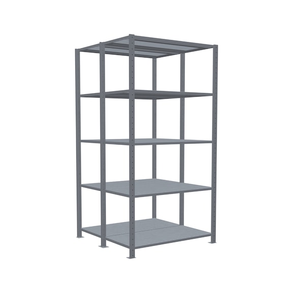 SCHULTE basic shelving double MULTIplus250 2x5 shelves 2000x1000x(2x500) No. 17950 - Shelving (workshop)