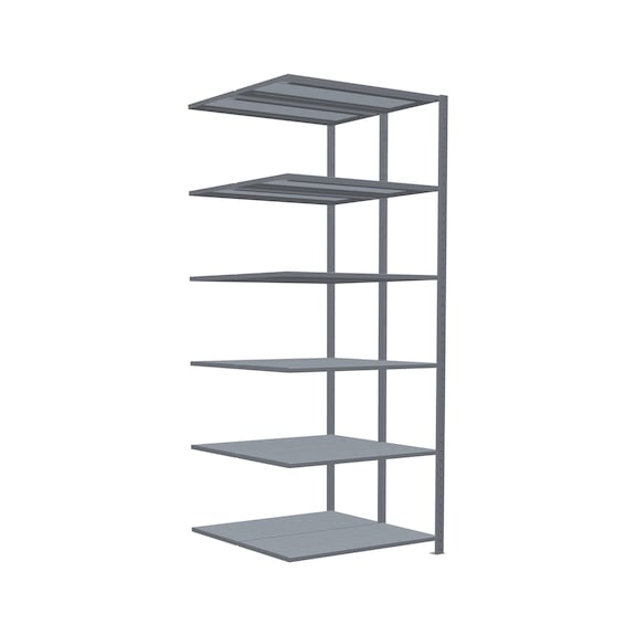 SCHULTE add-on shelvingDouble MULTIplus250 2x6 shelves 2500x1000x(2x500) No. 17956 - Shelving (workshop)