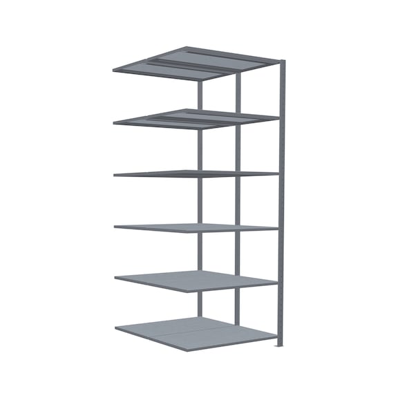 SCHULTE add-on shelvingDouble MULTIplus250 2x6 shelves 2500x1000x(2x600) No. 17966 - Shelving (workshop)