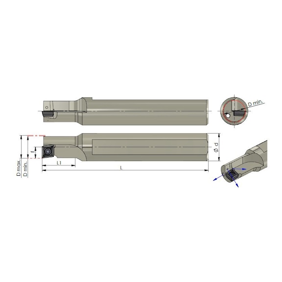 LH.MDT12.150.06 DÜMMEL, Klemmhalter DT-Max Ø16x100 - Typ H.MDT, Klemmhalter DT-Max