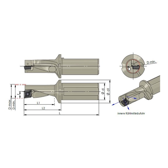 LH.MDT14.225.07 DÜMMEL, Klemmhalter DT-Max Ø16x83.5 - Typ H.MDT, Klemmhalter DT-Max
