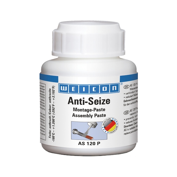 WEICON Anti-Seize Pinseldose 120 g - Anti-Seize Montagepaste AS