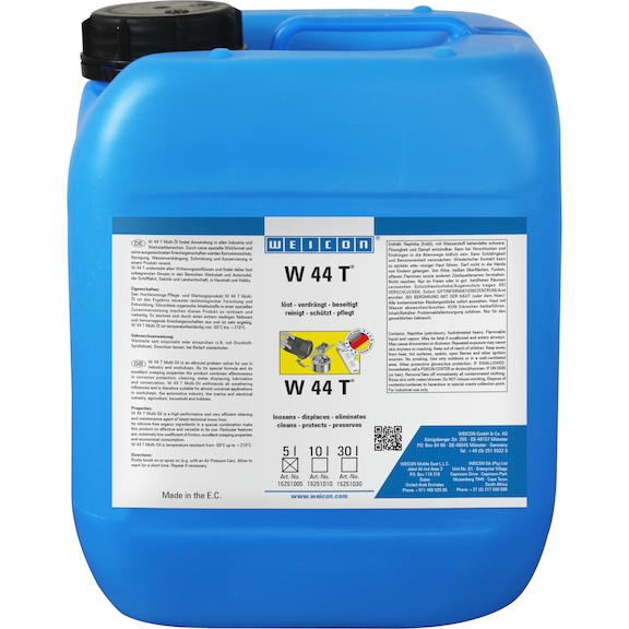 WEICON W44T Multifunktions&ouml;l mit Mehrfachwirkung 5 Liter Kanister - W44T Multi-Spray