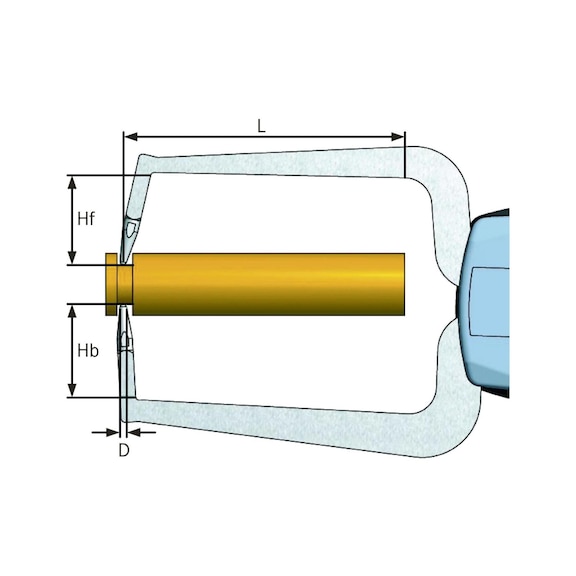 KROEPLIN Electronic measuring gauge for external measurement of grooves and thicknesses - 3